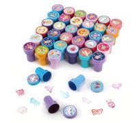 Auauraintt 36 Piezas Sellos para Niños,Juego de Sellos Multicolor,Sellos Autoentintables para Niños,premios Escolares,Cumpleaños para Regalos de Fiestas Infantiles,Llenadores de Bolsas de Regalo