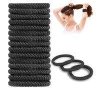 AUAUY 15pcs Gomas de Pelo EláSticas, Negro Coleteros Pelo Mujer y NiñA