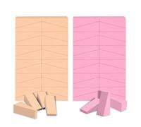 AUAUY 48 Piezas Esponjas de Maquillaje Triangulares, Ros Piel | Esponja de maquillaje, Cuñas Esponja Mezcladora de Belleza Sin Látex, Beauty Sponge Triangular para Polvo/Crema/Líquido/Uñas