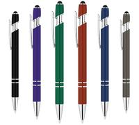 AUAUY 6Bolígrafos de Metal, Retráctiles de Clic, Motivacionales y Inspiradores, Tinta Negra 0.5 mm, para Hombres y Mujeres, Escuela, Oficina y Hogar