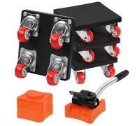 AUAUY 9Pzs Kit Elevador Mueble, uego Ruedas Transporte Mueble, 500KG/1102lb