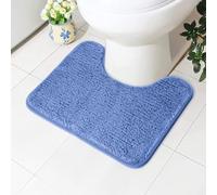AUAUY Alfombra BañO con U Forma, Alfombrilla BañO Antideslizante, Extra Suave Microfibra Alfombra Ducha, Alfombra de BañO Lavable A MáQuina, Bathroom Mat para Inodoro, BañEra, Ducha (50X40cm)