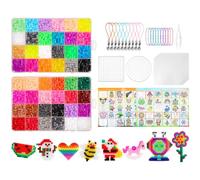 AUAUY Cuentas Planchar Hama Beads 3360Pzs, 36 Colores Cuentas, 5mm