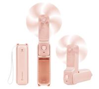 AUAUY Mini Ventilador USB de Mano Silencioso, Ventilador PequeñO con 3 Velocidades Ajustables, Recargable con Banco de EnergíA y Linterna para Dormitorio, Oficina, Hogar, Cocina, Escuela, Biblioteca