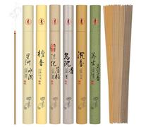 AUAUY Paquete Varillas de Incienso, Varillas Incienso Natural, 6 Aromas Únicos para SPA, Yoga, Meditación, Alivia la Ansiedad y la Fatiga, Mejora Concentración