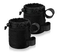 AUAUY Soporte para Botella de Agua para Bicicleta, Soporte para Vasos para Bicicleta, Portabidón de Ciclismo para Bicicletas de Montaña y Carretera con Bolsa de Rejilla, Soportes para Botella de Agua