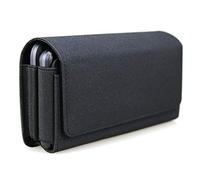 aubaddy Bolsa de cinturón para Dos teléfonos móviles, Formato Horizontal, de Nailon, con Clip de cinturón Doble para iPhone 11 Pro MAX/XS MAX/8 Plus, Samusng Note 8/9/10 Plus, Galaxy S9 Plus/S10 Plus