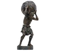 aubaho Atlas Portador de Globo titán Figura Escultura Estatua Estilo Antiguo 42cm