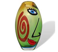 aubaho Cara Cristal Tabla florero jarrón de Arte Moderno florero Cristal Estilo Murano