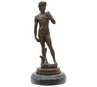aubaho Escultura Bronce David según Miguel Ángel mitología Estilo Antiguo réplica Copia
