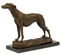 aubaho Escultura de Bronce según Emmanuel Fremiet Perro Galgo Figura réplica Copia