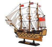 aubaho Modelo de Barco de Vela HMS Victory Madera Maritime Deco Estilo Antiguo no un Kit
