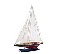 aubaho Nave Modelo yate de Vela Modelo del Barco de Vela Madera Maritim no Hay Kit