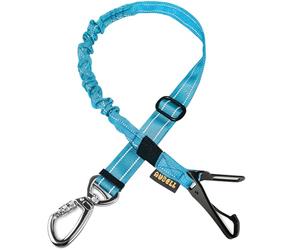 AUBELL Cinturón de seguridad para perro, cinturón de seguridad 3 en 1 actualizado para mascotas, correa elástica para perro con cierre de gancho de clip y hebilla, arnés de coche resistente con