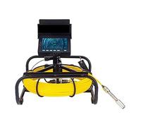 AUBEST Cámara de inspección, 8500mAh Capacidad 16GB Tarjeta TF DVR IP68 23mm Drenaje Industrial Tubería de alcantarillado Inspección Cámara de Video Plomería Endoscopio(10m,No DVR 23mm)