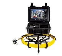 AUBEST Cámara de inspección, 9 "Función de grabación de Video DVR 100/150 / 200M Pantalla HD Cámara de inspección de tuberías Drenaje Tubería de alcantarillado Endoscopio Industrial(150 m,17mm Head)
