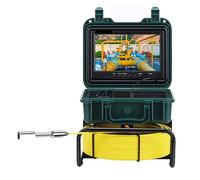 AUBEST Cámara de inspección, Pantalla HD de 9 "DVR/WiFi, Tarjeta de 8GB IP68 20/30/50M, cámara de inspección de tuberías, endoscopio Industrial de tubería de Drenaje de 23mm(30m)