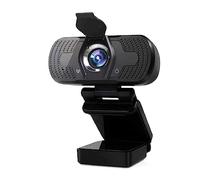 AUBEST Cámara Web, Cámara Web 1080P Full HD Cámara Web con micrófono Cámara Web 1080p for PC Computadora portátil Escritorio USB Camara Web(W8 with Cover)