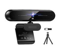 AUBEST Cámara Web, Webcam 4K HD Webcam 8MP Auto Focus USB Webcam con micrófono Webcam for PC portátil/Videollamada/Streaming