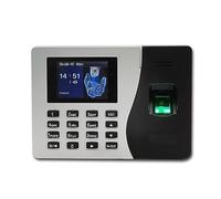 AUBEST Fichaje en máquina para empleados de pequeñas Empresas K14 TCP/IP de Asistencia de Tiempo Empleado máquina de Oficina Reloj de Tiempo USB Registro biométrico de Huellas Dactilares