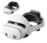 Aubika Híbrido Correa para Meta Quest 3/3S con Función 2 en 1 (Halo & Elite), Accesorio de Realidad Virtual con Banco de Energía Magnético Intercambiable en Caliente de 10000 mAh y Carga Rápida de