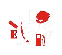 Aublinto Pegatinas De Tanque De Coches,Etiqueta De Coche Divertido Pegatinas En Blanco Del Medidor De Combustible Pegatinas Para Parachoques Lindos Pegatina Tanque De Combustible Creativo