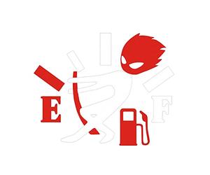 Aublinto Pegatinas De Tanque De Coches,Etiqueta De Coche Divertido Pegatinas En Blanco Del Medidor De Combustible Pegatinas Para Parachoques Lindos Pegatina Tanque De Combustible Creativo