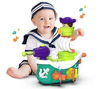 Auby Barco Pirata para bebé Magical Discovery Sea Rover Musicales pequeños con luz, Juguetes preescolares, Regalos para bebés niñas a Partir de 12 Meses (EC461552)
