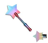 Aubzy Portatarjetas de Crédito Varita Mágica Estrella 3D para Pago sin Contacto, Portatarjetas NFC Creativo, Varita de Pago Divertida para Raves, Fiestas y Uso Diario, Material PLA Alimentario, Rosa