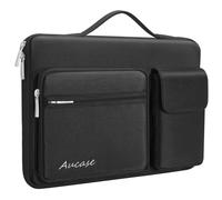 Aucase Funda Protectora para Portátil de Hasta 15-Pulgadas con Asa y 3 Bolsillos, Funda Impermeable para MacBook Pro 15,3" M2 M3/ HP/LENOVO/ACER/ASUS/DELL Chromebook Matebook 14/15