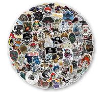 AUCEKO Juego de 100 pegatinas piratas para ordenador portátil y niños, coches, motos, monopatines, equipajes, maletas de ordenador, pegatinas de graffiti