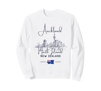 Auckland Nueva Zelanda Isla Norte Paisaje Urbano Skyline Sudadera