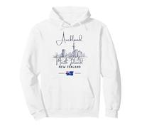 Auckland Nueva Zelanda Isla Norte Paisaje Urbano Skyline Sudadera con Capucha