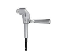 AUCO Accesorio de taladro duradero en ángulo recto, adaptador ajustable, impacto, par máximo de 56,5 Nm, cuerpo de metal y engranaje de acero, para uso con taladro inalámbrico de 18 V