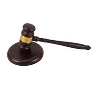 Auction Gavel With Base, Suitable For Courtroom, Law Firm Meetings