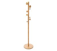 Aucune Perchero de bambú de 8 T, Marrón