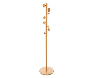 Aucune Perchero de bambú de 8 T, Marrón