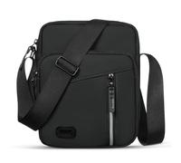 Aucuu Bolsa Pecho Hombre de Gran Capacidad, Impermeable Bandolera Crossbody para Viajar, Correr, Ciclismo, Negocios - Gris