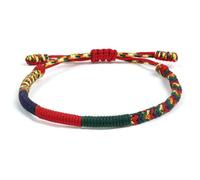 Aucuu Pulseras de la Amistad, Ajustable Pulseras Trenzadas Hecho a Mano, Pulseras Tibetanas y Regalo Budista, Pulsera de Buena Suerte para Amigos, Parejas, Regalo de Graduación