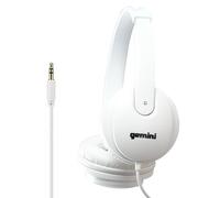 Aud fonos profesionales para DJ Gemini Sound DJX-200 blancos: monitores supraaurales con controladores de 40 mm, almohadillas ultrac modas, aisla