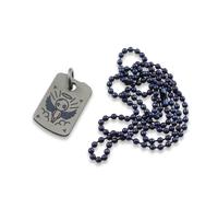 Audacious Concept Dog Tag Pendant - Titanium S/W - Angel (One Side)