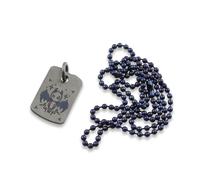 Audacious Concept Dog Tag Pendant - Titanium S/W - Demon (One Side)