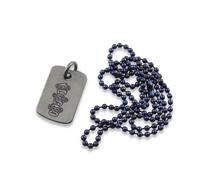 Audacious Concept Dog Tag Pendant - Titanium S/W - Monkeys
