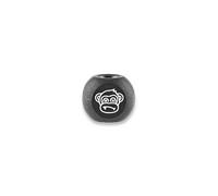Audacious Concept Wise Monkeys Bead - Titanium - PVD Black