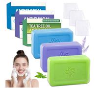 Audasi 3pcs JabóN En Pastilla Calmante, Jabón natural JabóN Con Aceite De áRbol De Té Rutina Cuidado Los Pies A Base Hierbas, Para Una Limpieza Profunda Los Poros Elimina El Sudor Y El Mal Olor