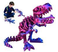 Audasi Dinosaurio Impreso en 3D Figuras de Personajes de Dinosaurios Juguete de Dinosaurio Esqueleto Dinosauri articulado Impreso en 3D con articulaciones Flexibles para Niños y Adultos