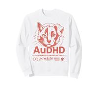 AuDHD Autismo Y TDAH Perro Gato Ambos Sudadera