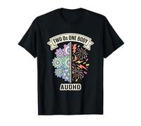 AuDHD Dos Sistemas Operativos Un Cuerpo Arte Adulto Camiseta