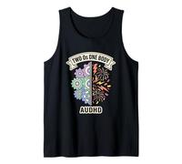 AuDHD Dos Sistemas Operativos Un Cuerpo Arte Adulto Camiseta sin Mangas