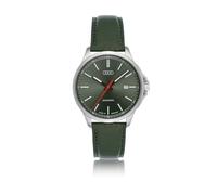 Audi 3102500100 - Reloj de Pulsera automático, diseño de Anillos con Logo de la Parte Inferior, Color Plateado y Verde
